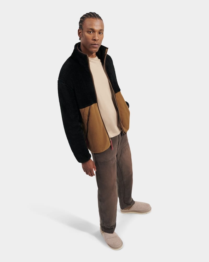 Brown Ugg Ledger Uggfluff Men's Jackets | Saudi Arabia-1948237