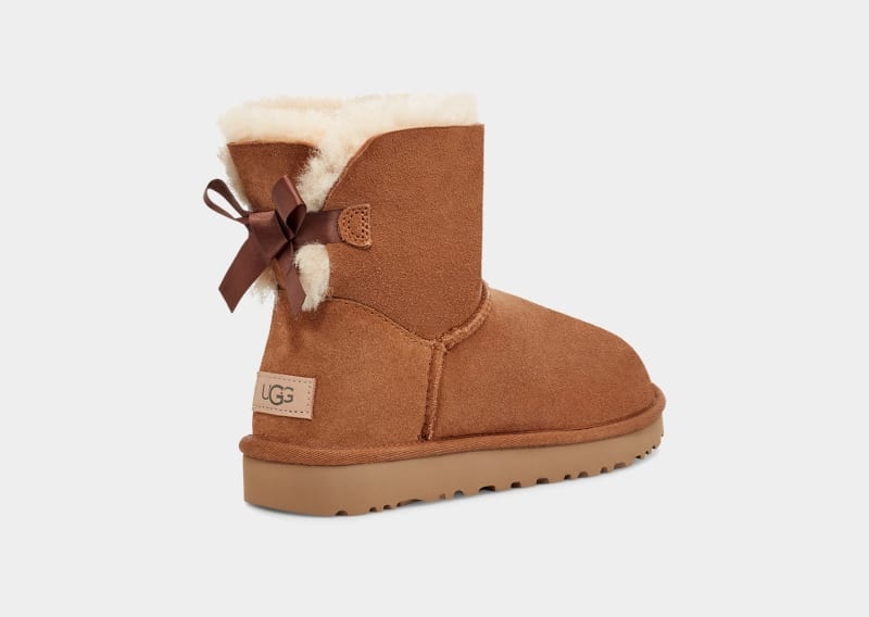 Brown Ugg Mini Bailey Bow Ii Women's Boots | Saudi Arabia-3625894