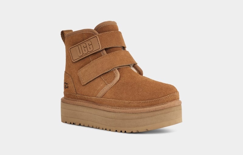 Brown Ugg Neumel Platform Kids' Boots | Saudi Arabia-4652831