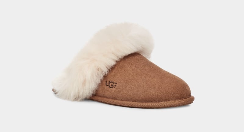 Brown Ugg Scuff Sis Women's Slippers | Saudi Arabia-5714683