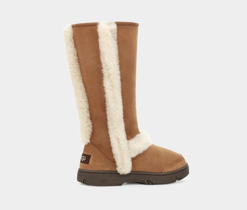 Brown Ugg Sunburst Tall Women's Winter Boots | Saudi Arabia-6293580