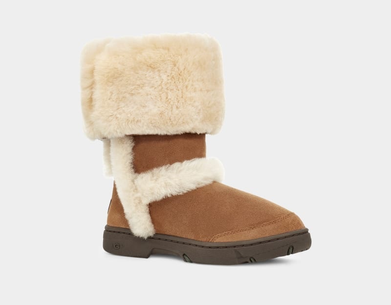 Brown Ugg Sunburst Tall Women's Winter Boots | Saudi Arabia-6293580