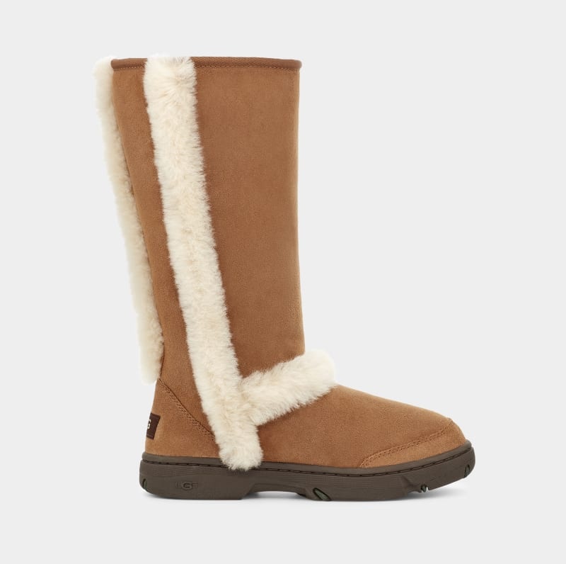 Brown Ugg Sunburst Tall Women\'s Winter Boots | Saudi Arabia-6293580