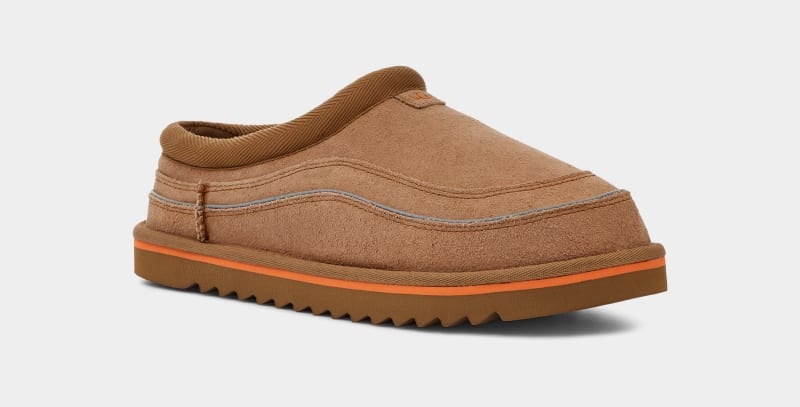 Brown / Orange Ugg Tasman Cali Wave Men's Clogs | Saudi Arabia-2947850