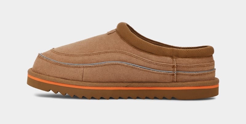 Brown / Orange Ugg Tasman Cali Wave Men's Clogs | Saudi Arabia-2947850