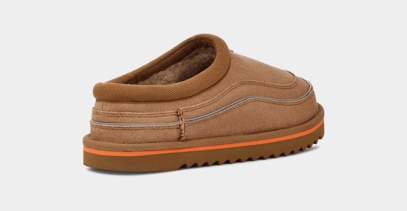 Brown / Orange Ugg Tasman Cali Wave Men's Clogs | Saudi Arabia-2947850