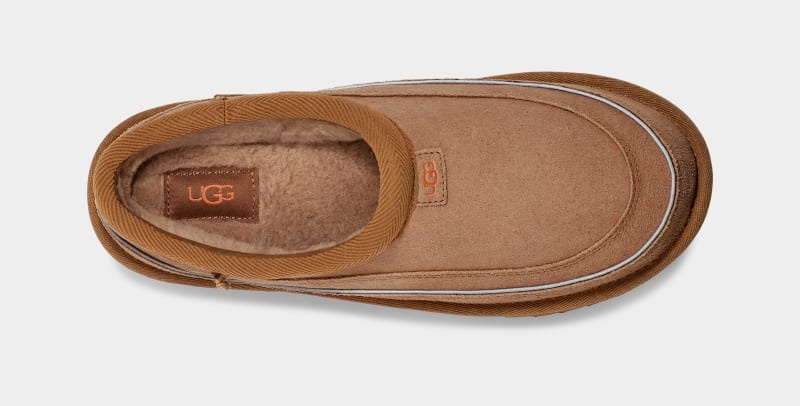 Brown / Orange Ugg Tasman Cali Wave Men's Clogs | Saudi Arabia-2947850