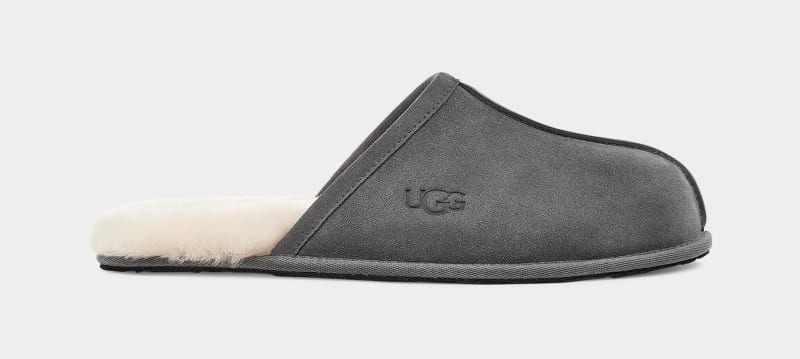 Dark Grey Ugg Scuff Men\'s Slippers | Saudi Arabia-7054138