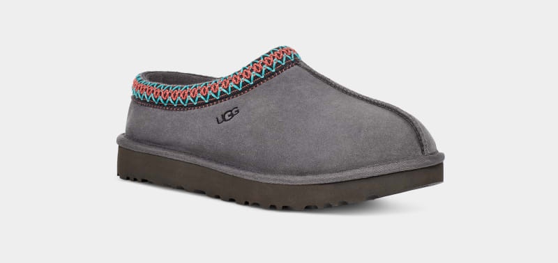 Dark Grey Ugg Tasman Women's Slippers | Saudi Arabia-0973428