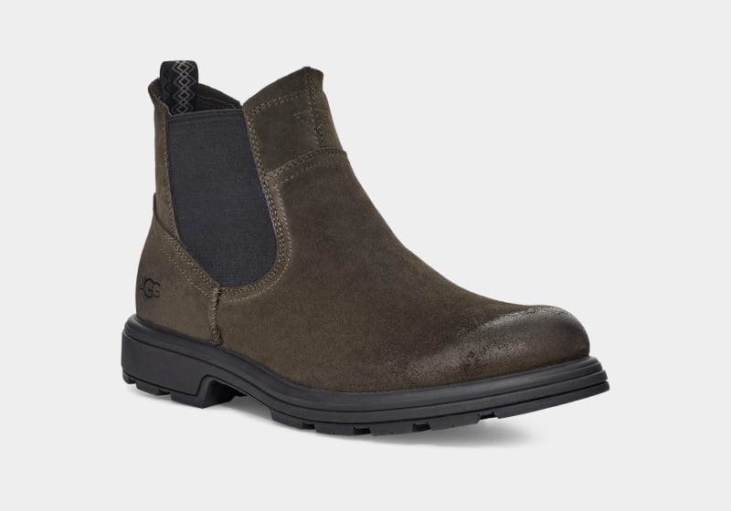 Dark Olive Ugg Biltmore Men's Chelsea Boots | Saudi Arabia-8136790