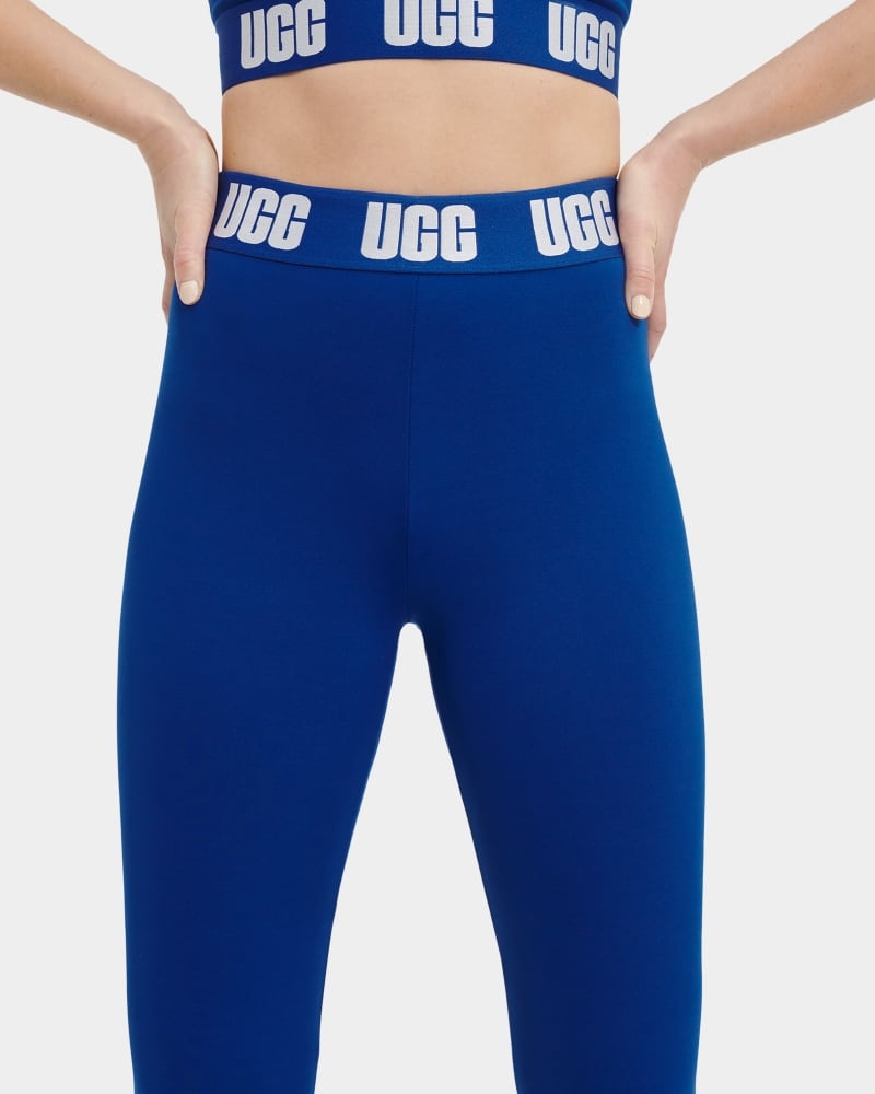 Deep Blue Ugg Mckena Logo Women's Leggings | Saudi Arabia-2098745