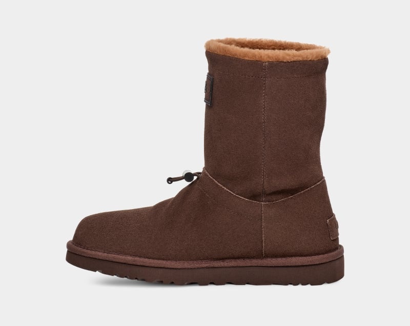 Deep Brown Ugg Classic Short Toggler Women's Winter Boots | Saudi Arabia-1845637