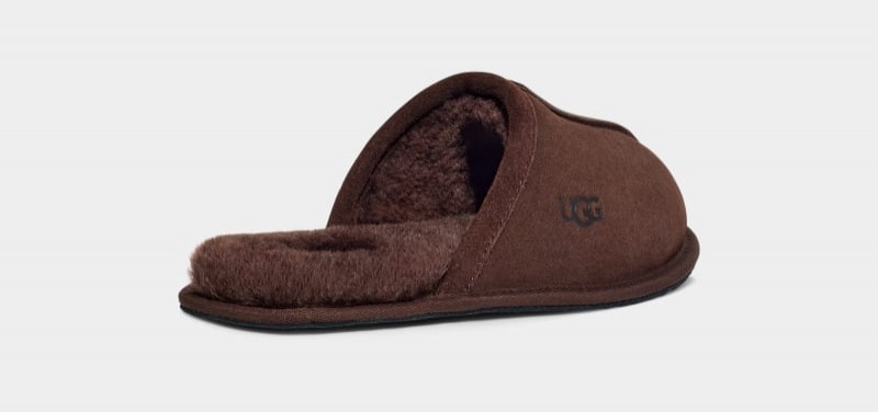 Deep Brown Ugg Scuff Men's Slippers | Saudi Arabia-8524139