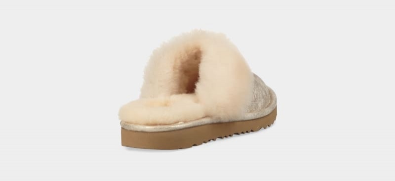 Gold Ugg Cozy Ii Metallic Kids' Slippers | Saudi Arabia-2096418