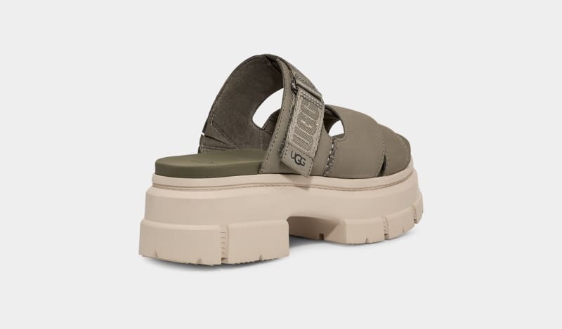 Green Ugg Ashton Women's Slides | Saudi Arabia-7659824