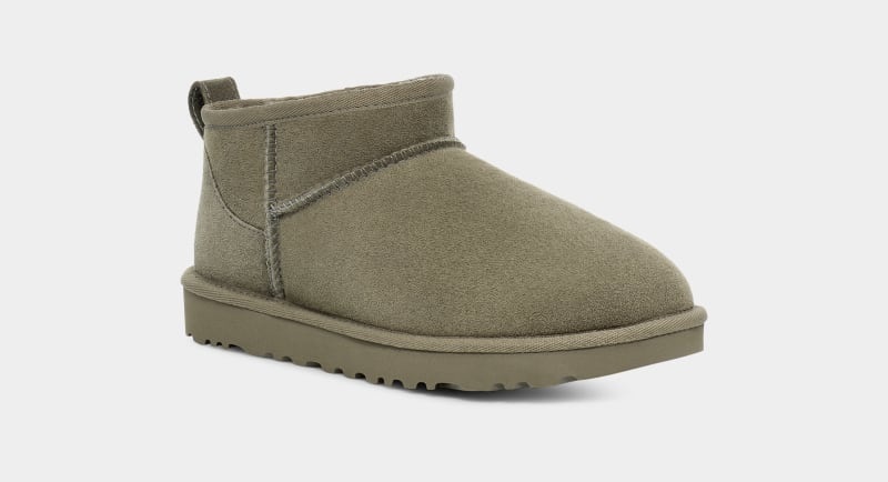 Green Ugg Classic Ultra Mini Women's Boots | Saudi Arabia-4752813