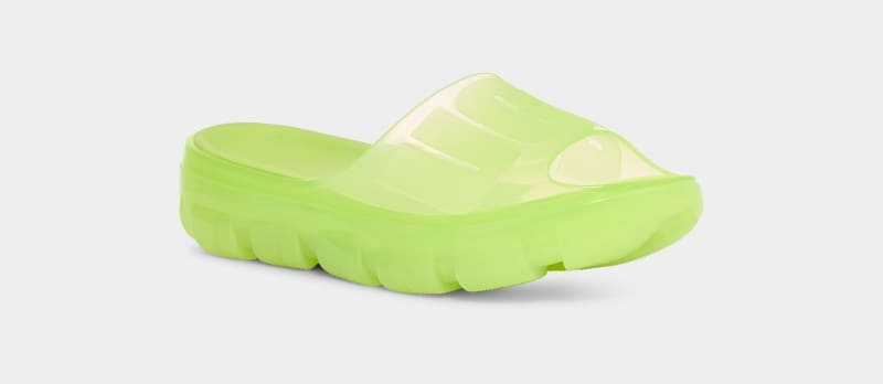 Green Ugg Jella Clear Women's Slides | Saudi Arabia-5860972