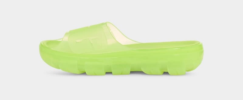 Green Ugg Jella Clear Women's Slides | Saudi Arabia-5860972