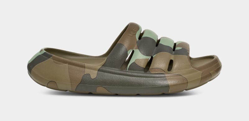 Green Ugg Sport Yeah Camopop Men's Sandals | Saudi Arabia-3482751