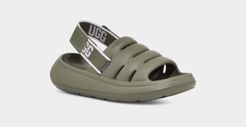 Green Ugg Sport Yeah Women's Slides | Saudi Arabia-9628705