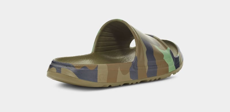 Green Ugg Wilcox Camopop Men's Slides | Saudi Arabia-7095812