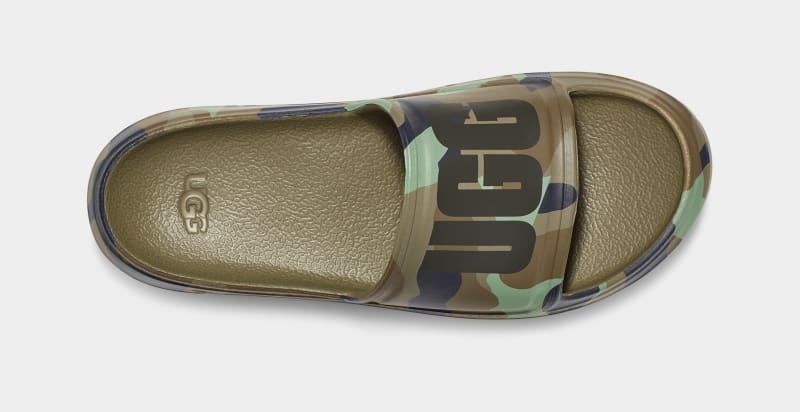 Green Ugg Wilcox Camopop Men's Slides | Saudi Arabia-7095812