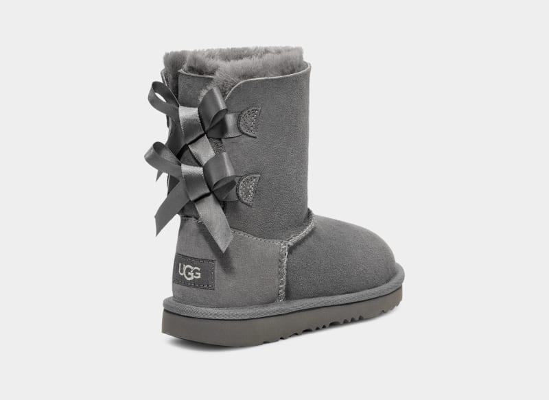 Grey Ugg Bailey Bow Ii Kids' Winter Boots | Saudi Arabia-5491603