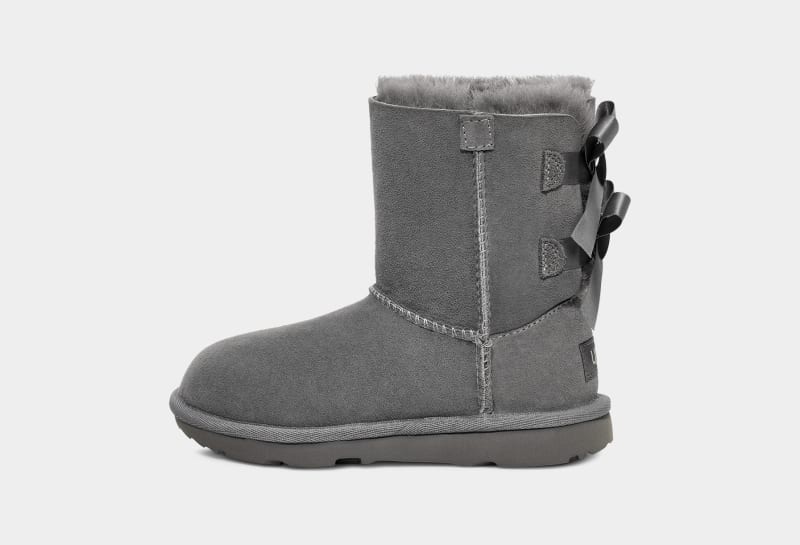 Grey Ugg Bailey Bow Ii Kids' Winter Boots | Saudi Arabia-5491603