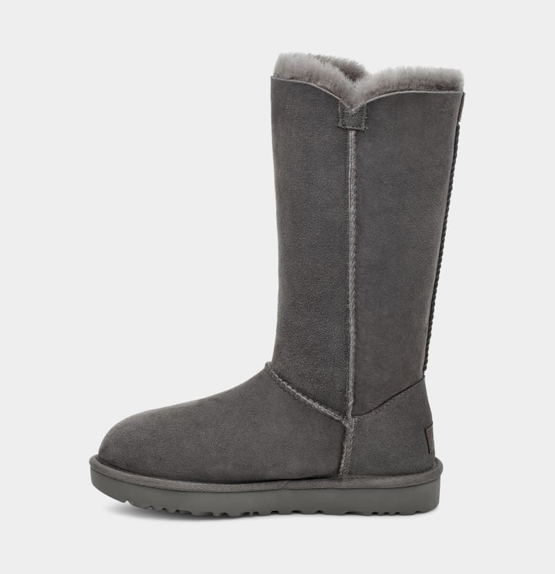 Grey Ugg Bailey Button Triplet Ii Women's Boots | Saudi Arabia-0452967