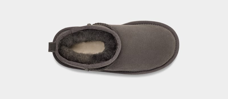 Grey Ugg Classic Ultra Mini Kids' Boots | Saudi Arabia-7025314