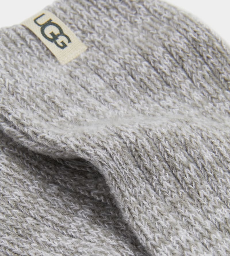 Grey Ugg Rib Knit Slouchy Crew Women's Socks | Saudi Arabia-3417856