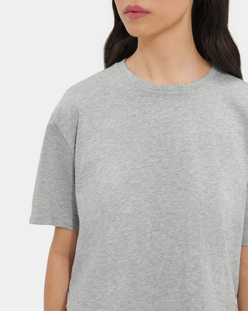 Grey Ugg Tana Cropped Women's Tee | Saudi Arabia-3984217