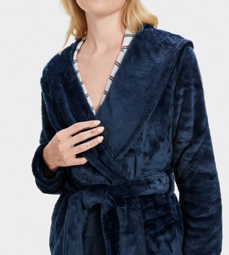 Indigo Ugg Miranda Fleece Women's Robe | Saudi Arabia-3517628