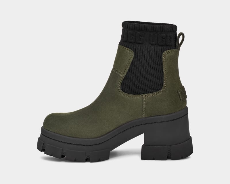 Khaki Ugg Brooklyn Women's Chelsea Boots | Saudi Arabia-6428570