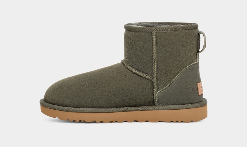 Khaki Ugg Classic Mini Regenerate Women's Boots | Saudi Arabia-9635781