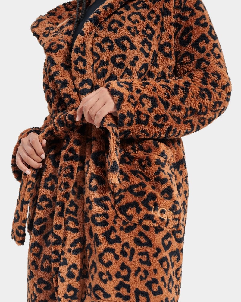 Leopard Ugg Aarti Print Women's Sleepwear | Saudi Arabia-4178650