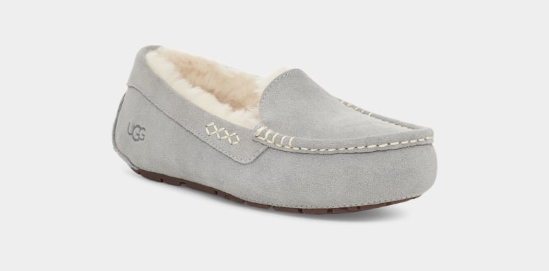 Light Grey Ugg Ansley Women's Moccasins | Saudi Arabia-0815342