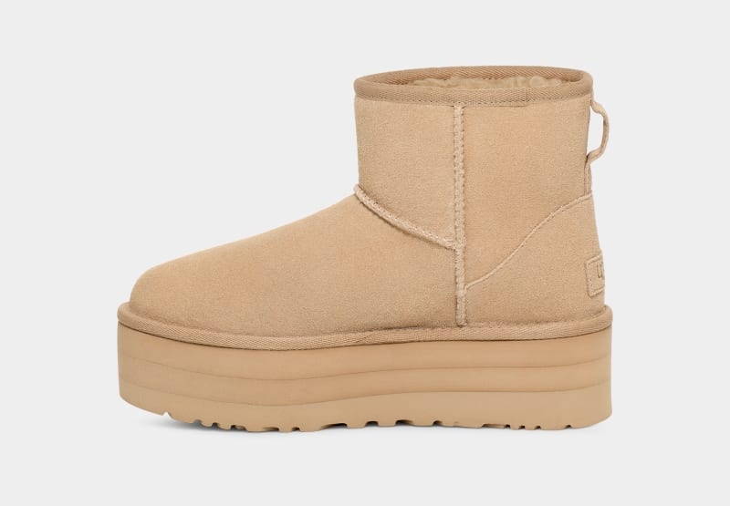 Mustard Ugg Classic Mini Platform Women's Boots | Saudi Arabia-6012973