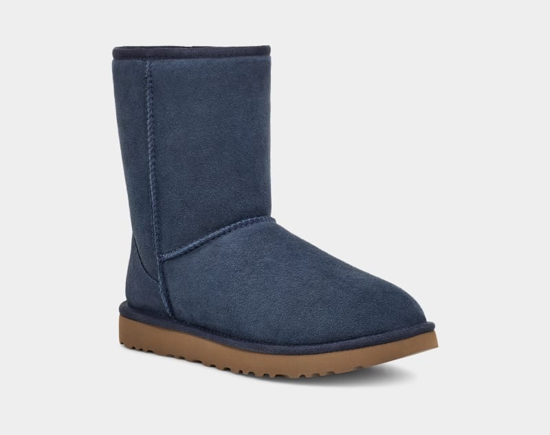 Navy Ugg Classic Short Ii Women's Boots | Saudi Arabia-1352684