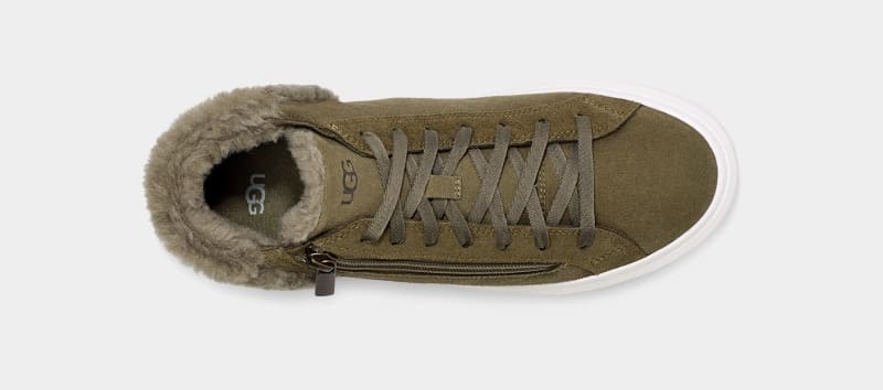 Olive Ugg Alameda Mid Zip Women's Sneakers | Saudi Arabia-9487530