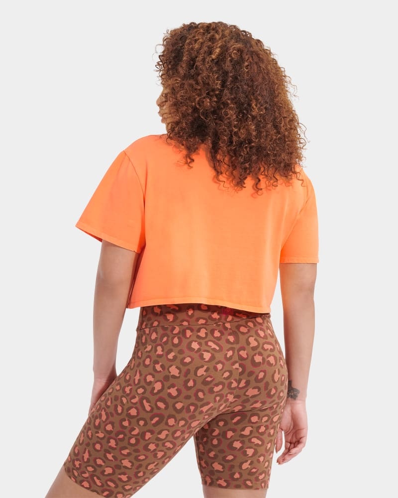 Orange Ugg Tana Cropped Women's Tee | Saudi Arabia-2596174