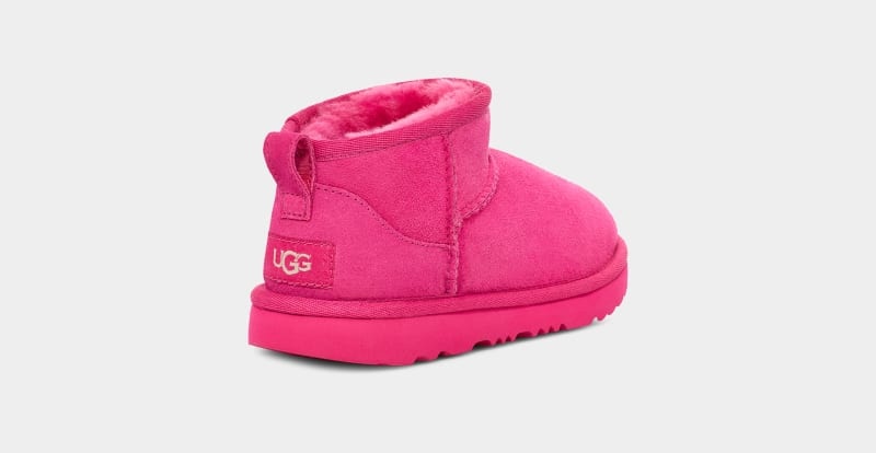 Pink Ugg Classic Ultra Mini Kids' Boots | Saudi Arabia-3219684