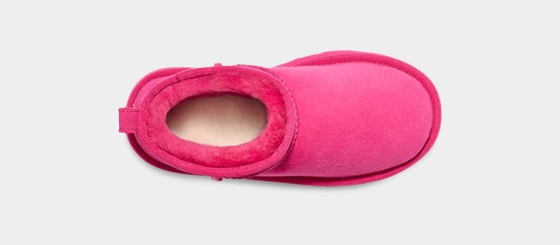 Pink Ugg Classic Ultra Mini Kids' Boots | Saudi Arabia-3219684