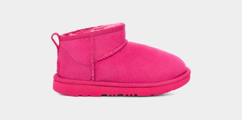 Pink Ugg Classic Ultra Mini Kids\' Boots | Saudi Arabia-3219684