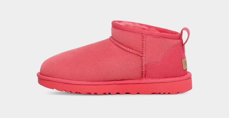 Pink Ugg Classic Ultra Mini Women's Boots | Saudi Arabia-5436012