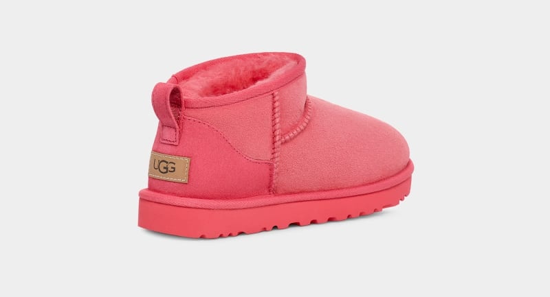 Pink Ugg Classic Ultra Mini Women's Boots | Saudi Arabia-5436012