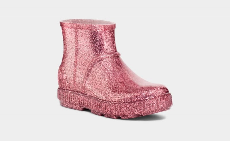 Pink Ugg Drizlita Glitter Kids' Boots | Saudi Arabia-9072456