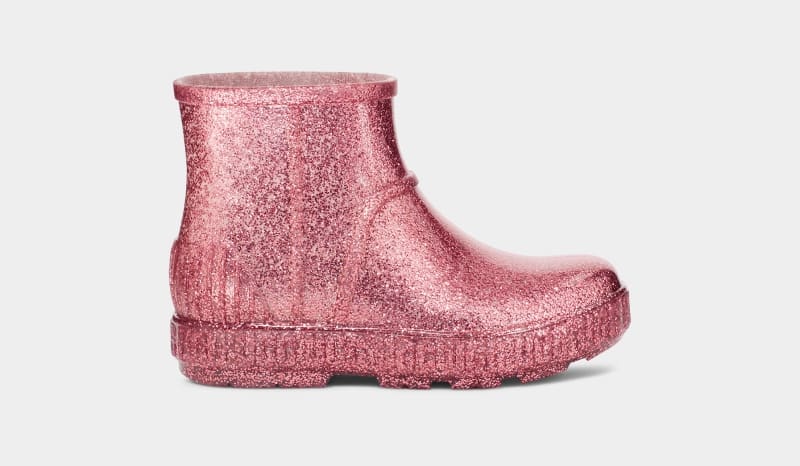 Pink Ugg Drizlita Glitter Kids\' Boots | Saudi Arabia-9072456