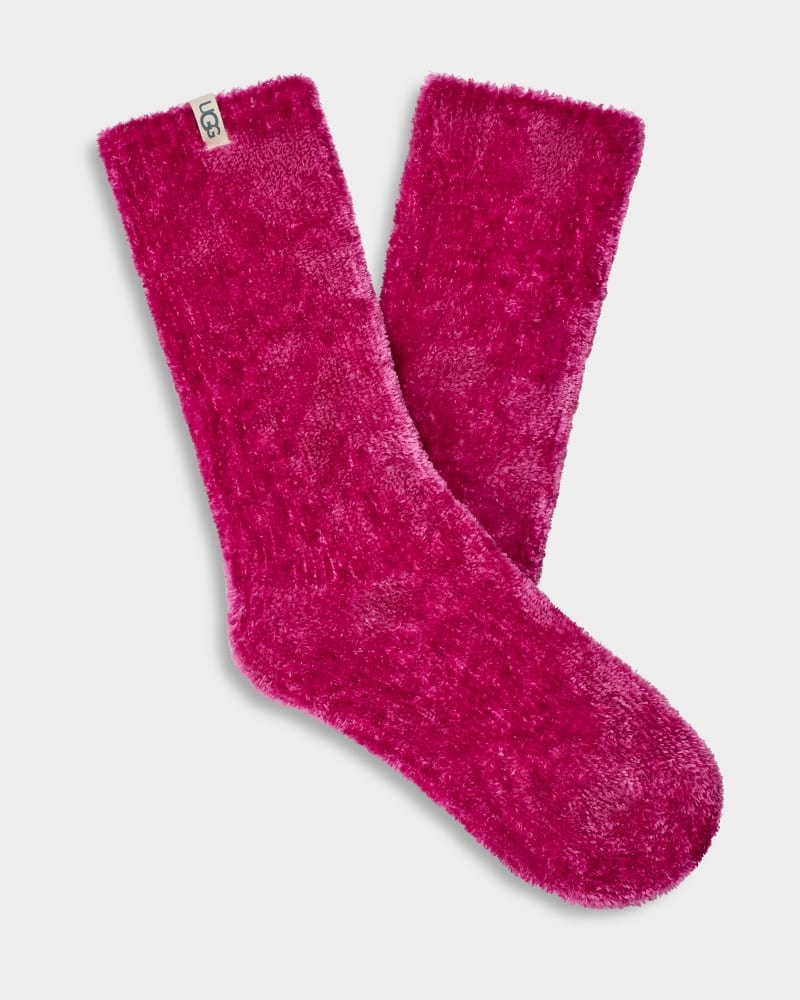 Pink Ugg Leda Cozy Women\'s Socks | Saudi Arabia-9840761