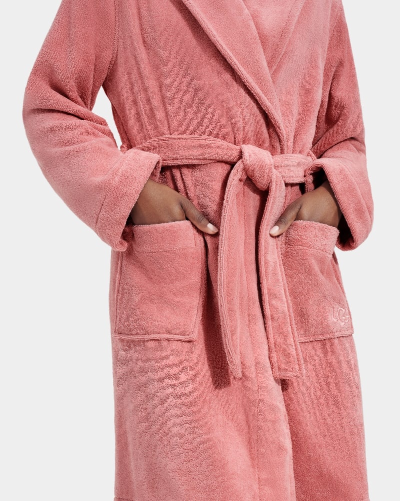 Pink Ugg Lenore Terry Women's Sleepwear | Saudi Arabia-0796853